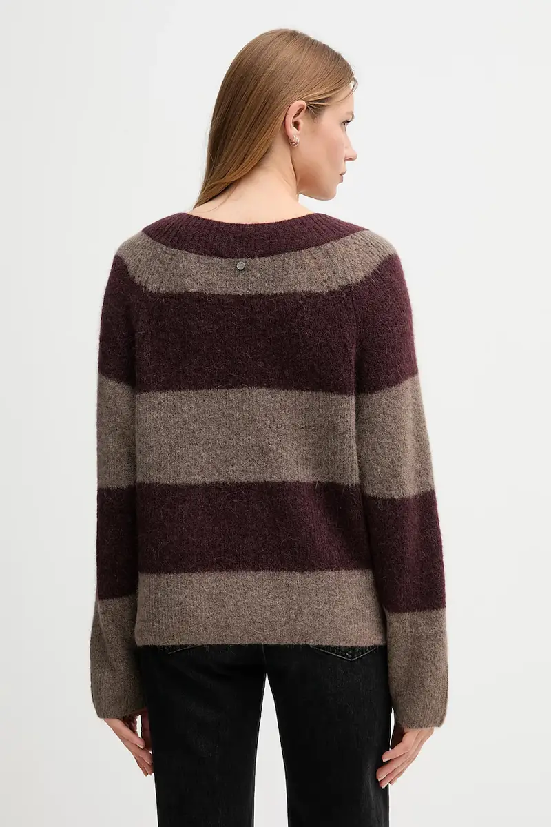 maglione con lana TACI colore granata 173090 miniatura 2