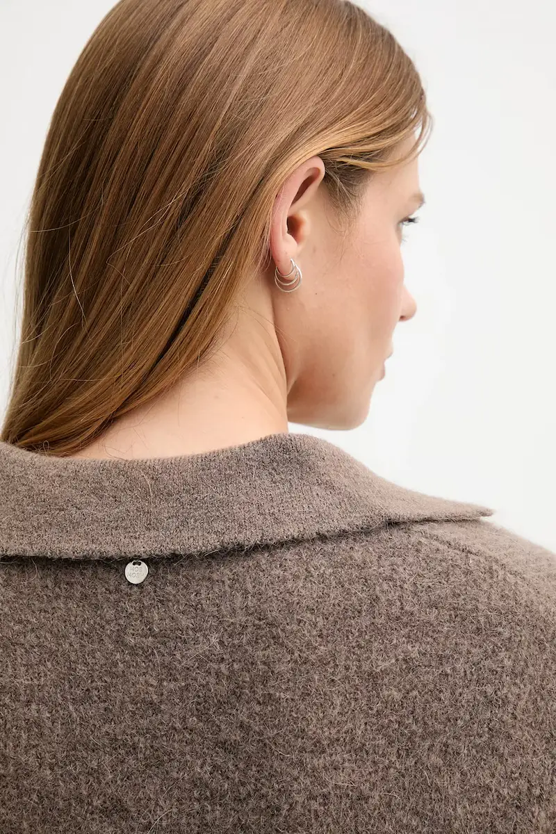 maglione con lana THORA colore marrone 173070 miniatura 5