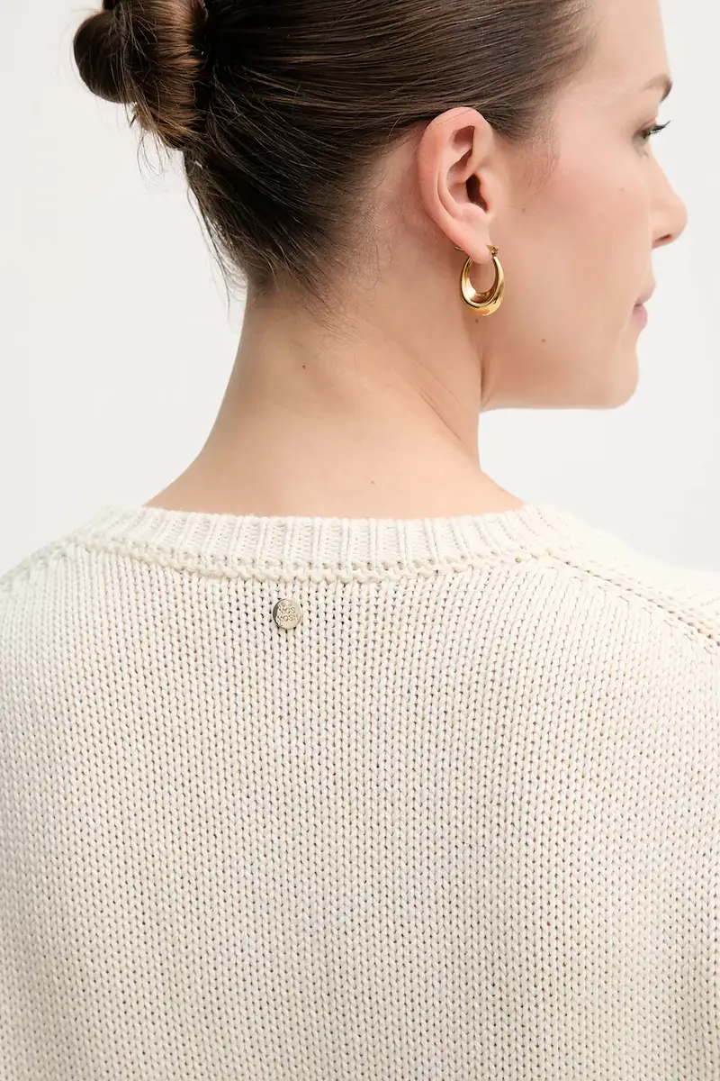 maglione in cotone Arin donna colore beige 170680 miniatura 5