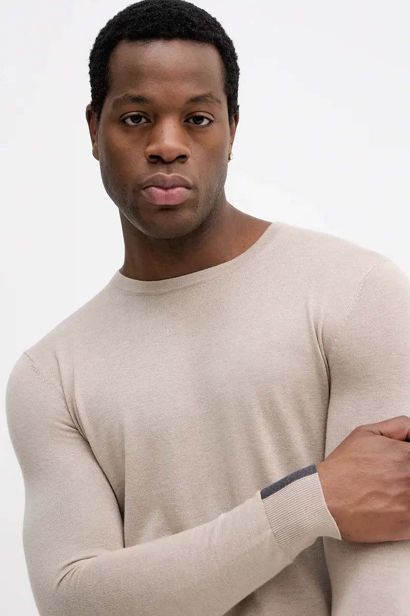 maglione in lana ADAM Beige miniatura 4