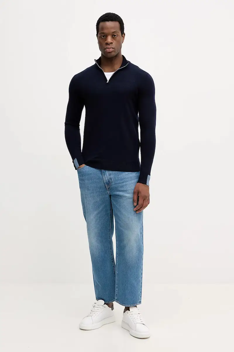 maglione in lana ADAM Blu navy miniatura 2