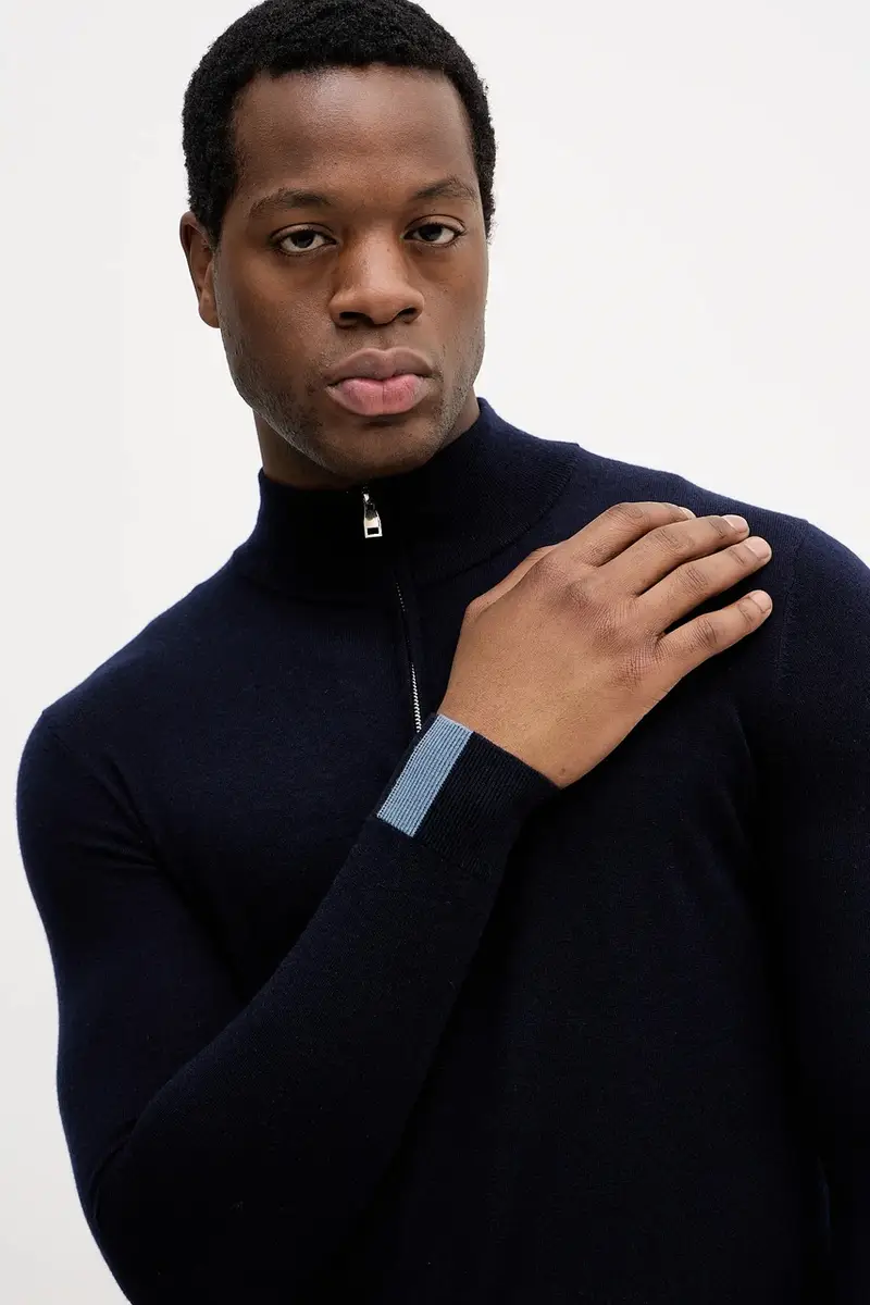 maglione in lana ADAM Blu navy miniatura 4