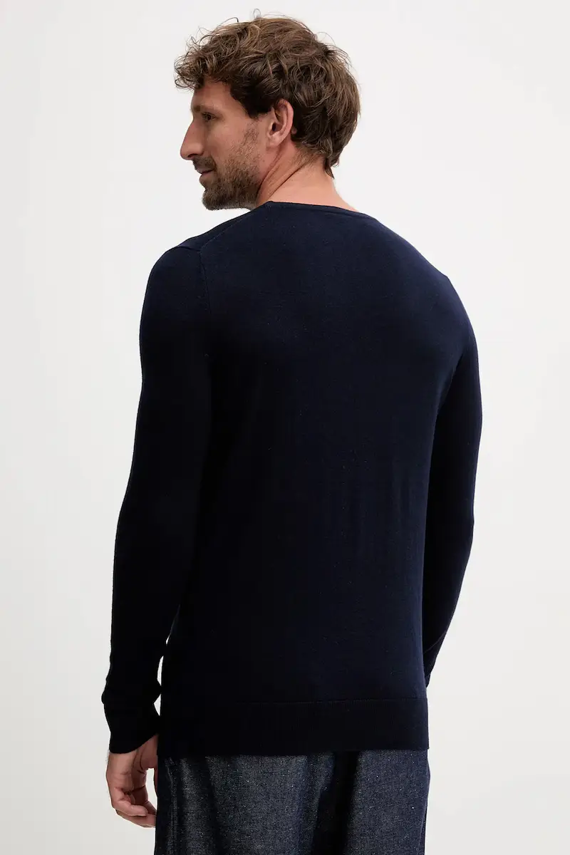 maglione in lana ADAM colore blu navy 503341 miniatura 3