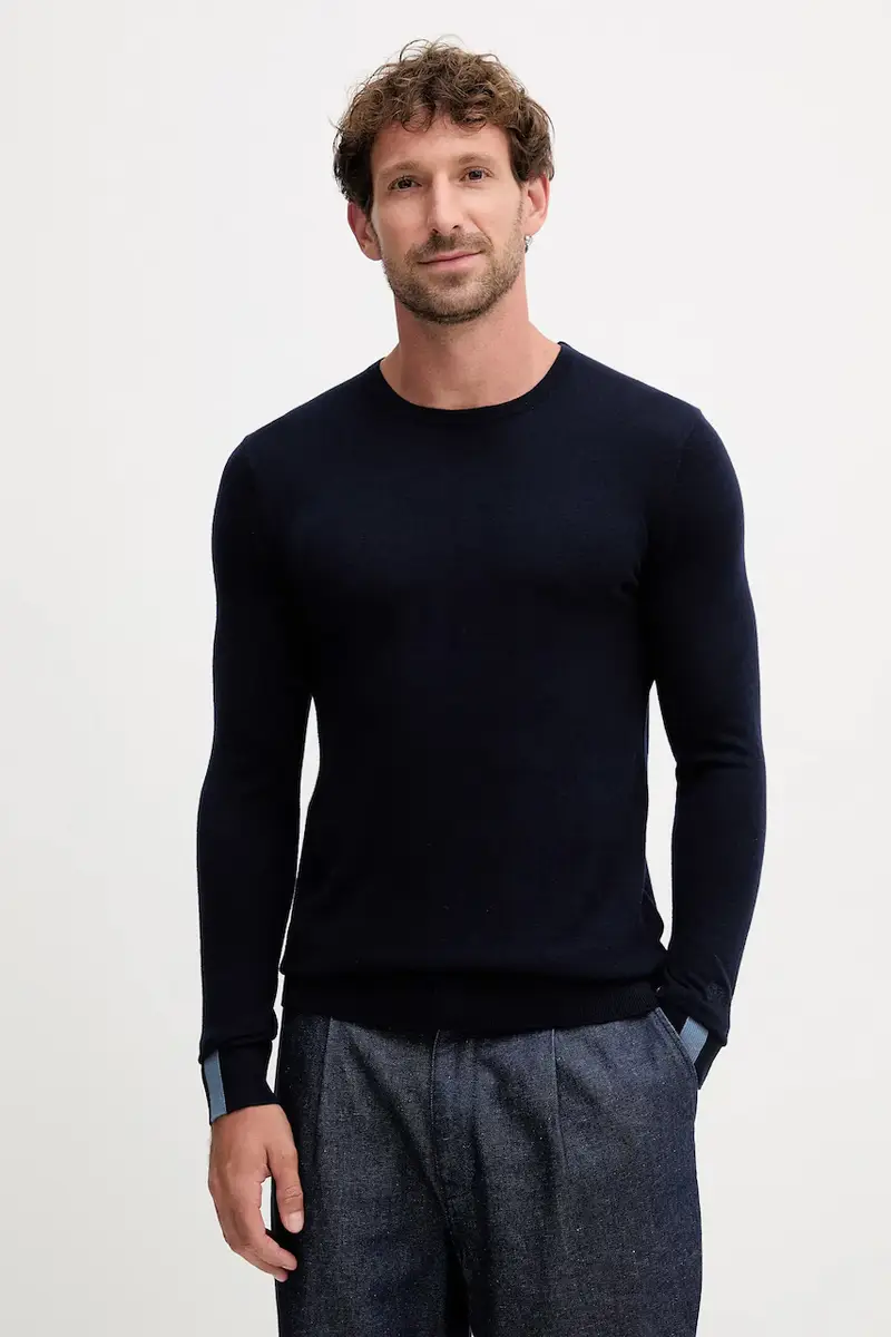 maglione in lana ADAM colore blu navy 503341