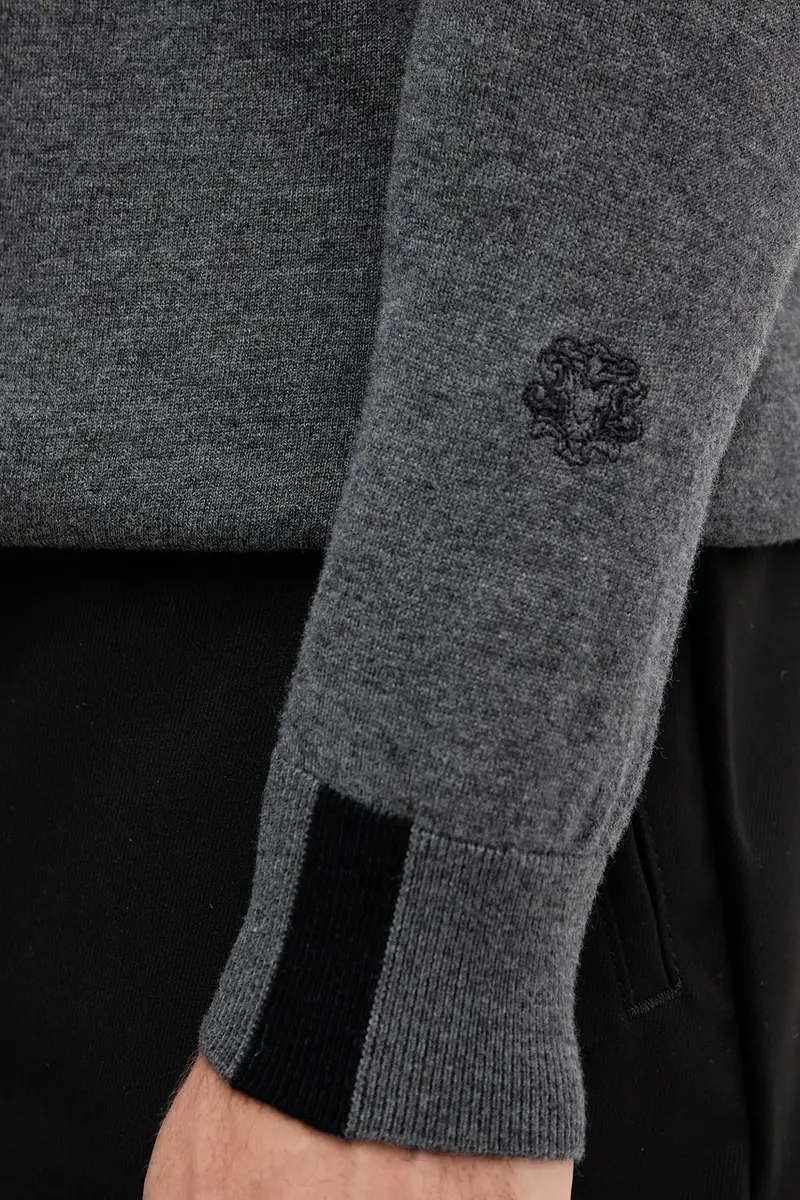 maglione in lana ADAM colore nero 503341 Grigio miniatura 5