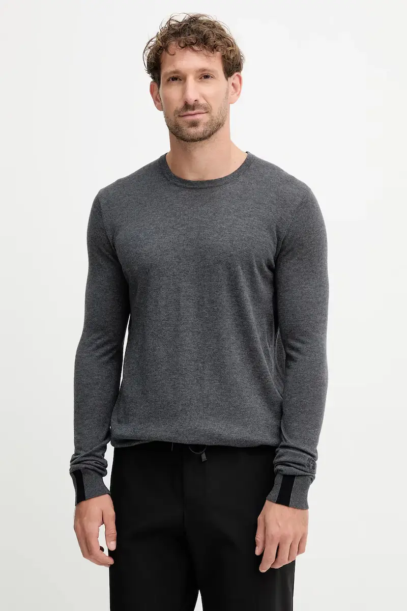 maglione in lana ADAM colore nero 503341 Grigio