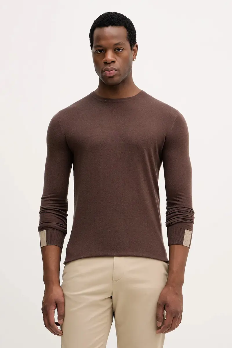 maglione in lana ADAM Marrone