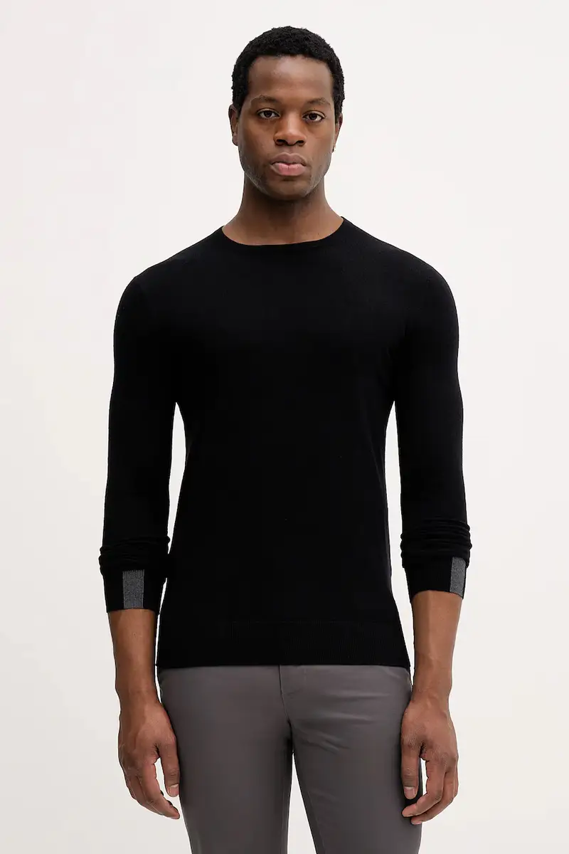 maglione in lana ADAM Nero