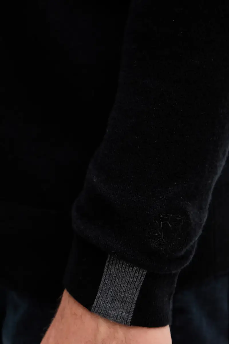 maglione in lana ADAM uomo colore nero 503342 miniatura 5