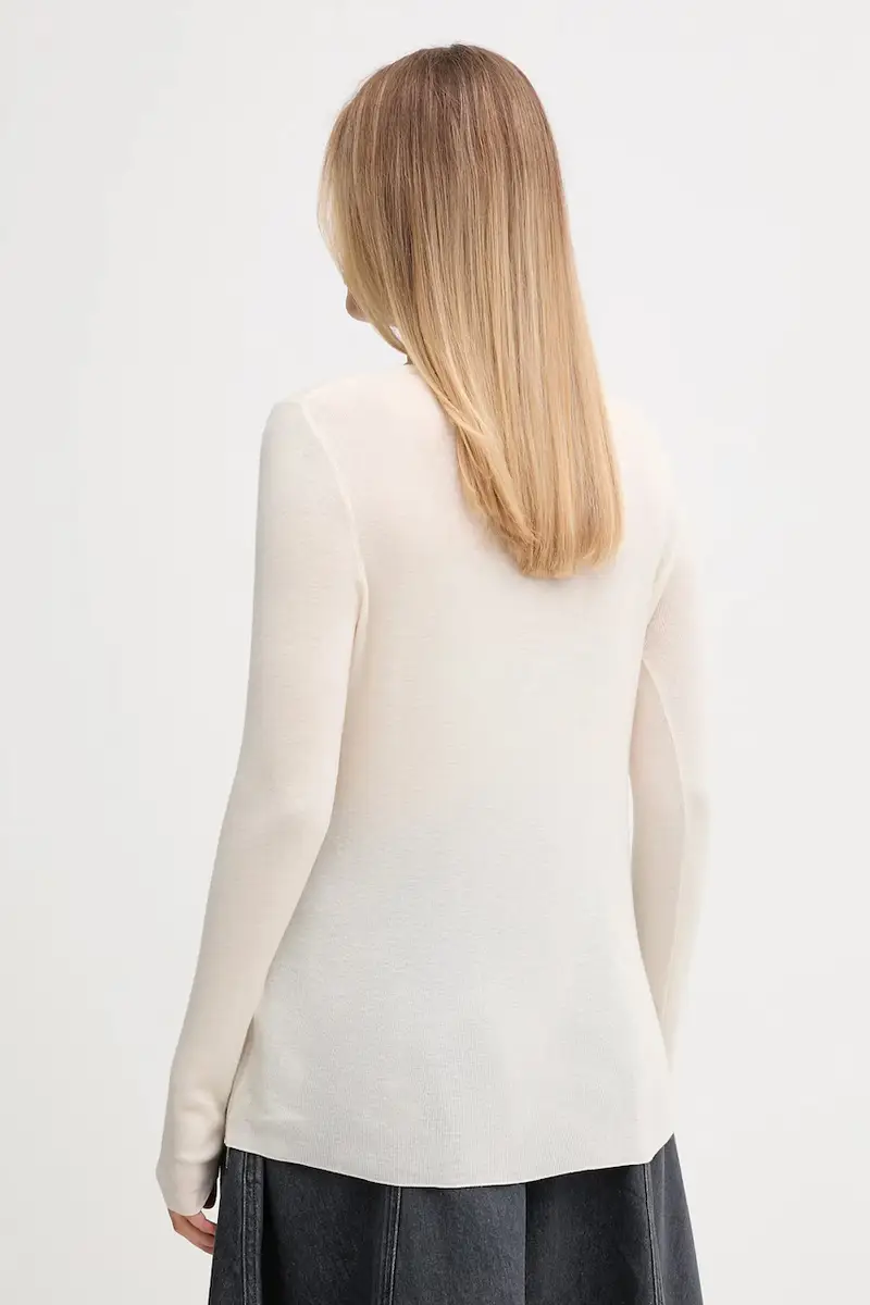 maglione in lana donna colore beige 168080 miniatura 3