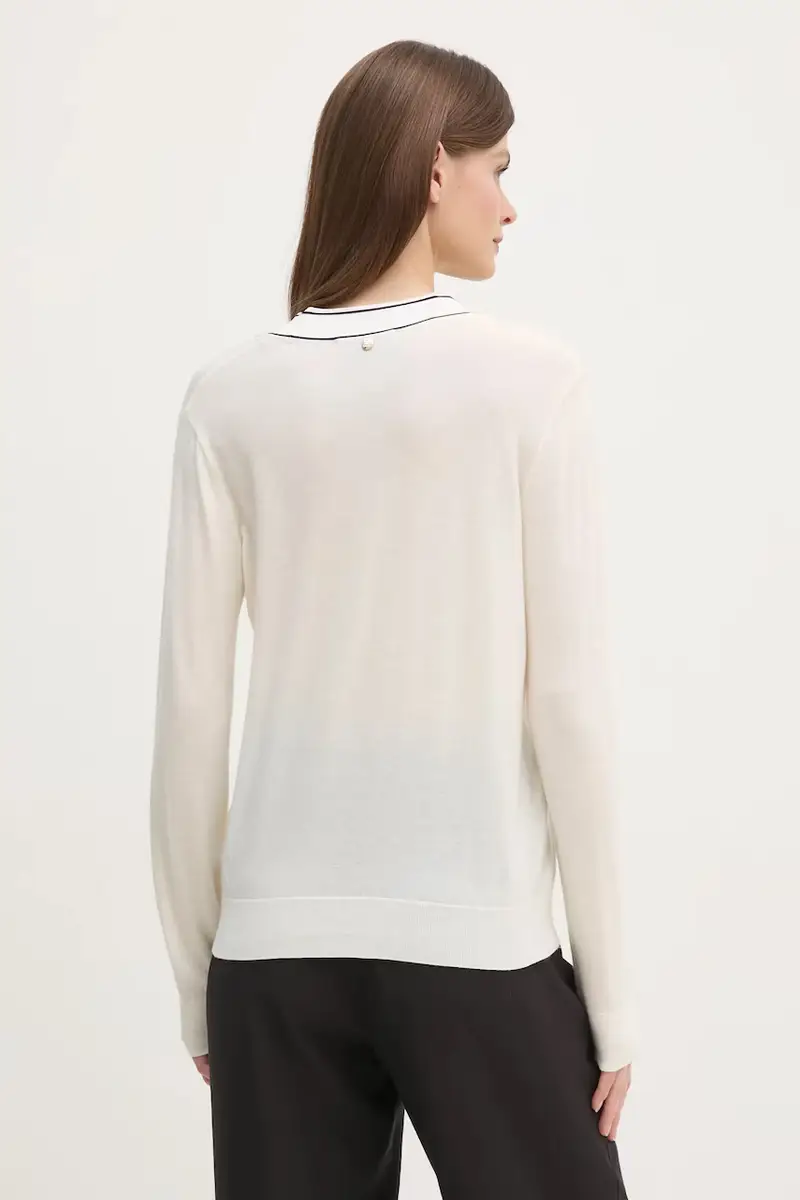 maglione in lana donna colore beige 168690 miniatura 3