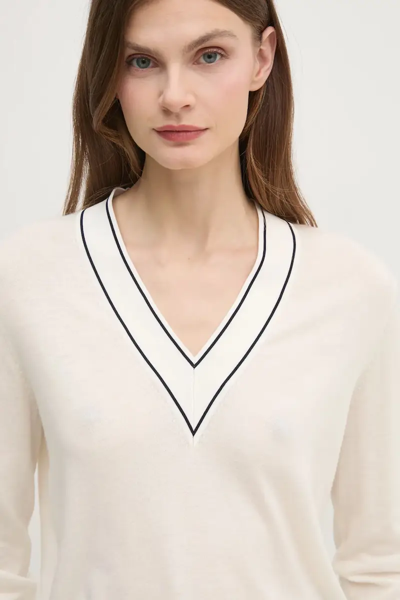 maglione in lana donna colore beige 168690 miniatura 4