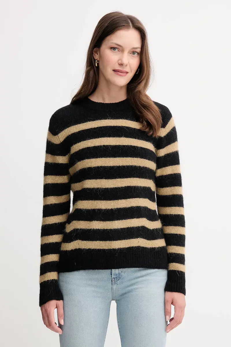 maglione in lana donna colore grigio 165660 Nero