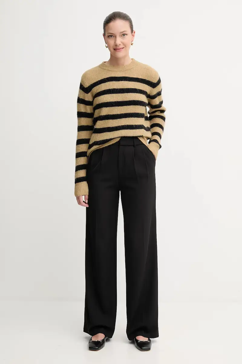 maglione in lana donna colore grigio 165660 Verde miniatura 2