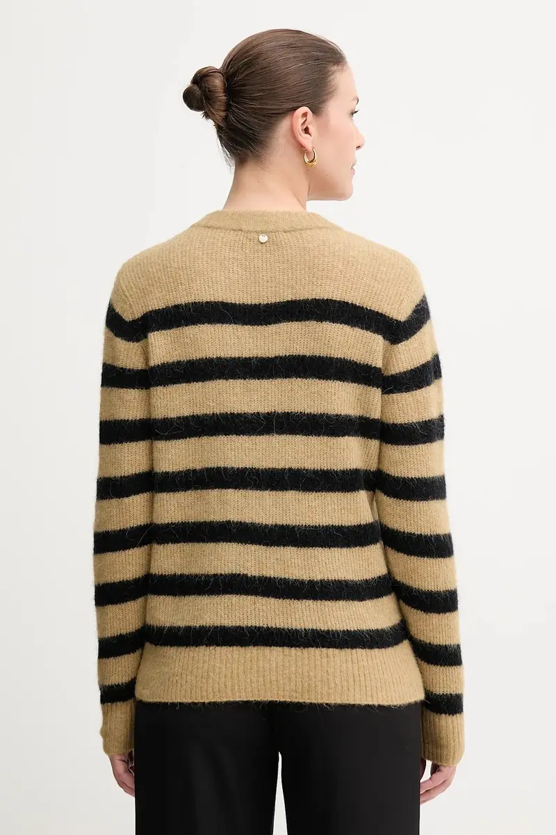 maglione in lana donna colore grigio 165660 Verde miniatura 3