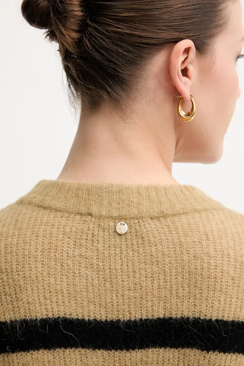 maglione in lana donna colore grigio 165660 Verde miniatura 5