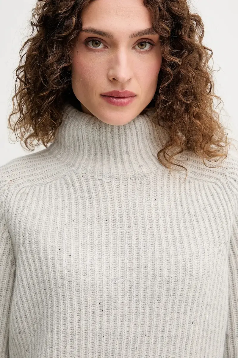 maglione in lana donna colore grigio 165750 miniatura 4