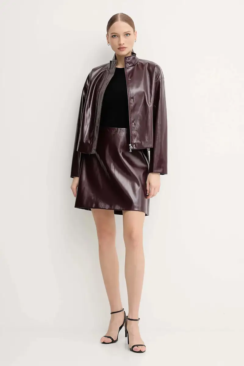 maglione in lana donna colore marrone 168080 Nero miniatura 2