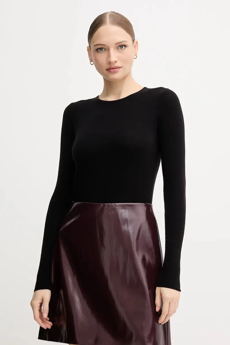 maglione in lana donna colore marrone 168080 Nero