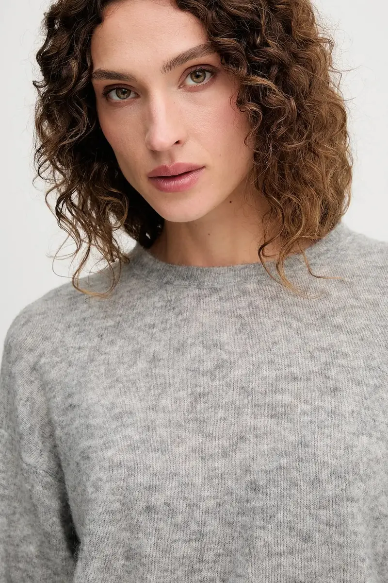 maglione in lana MAPE donna colore grigio 173310 miniatura 4