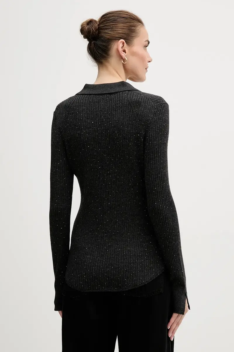 maglione in lana Ronika Grigio miniatura 3