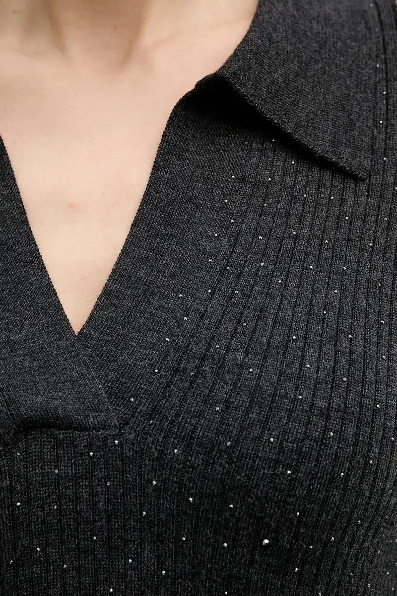 maglione in lana Ronika Grigio miniatura 5