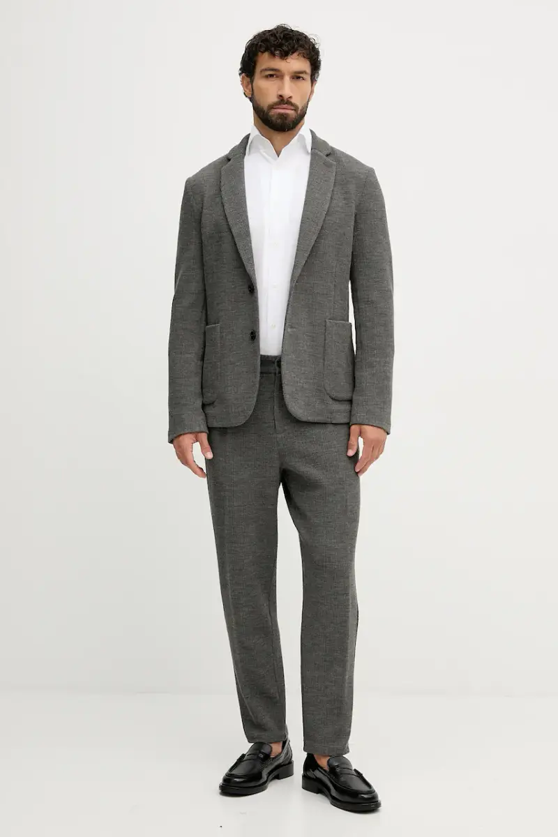 pantaloni con lana BALDO colore grigio 509010 miniatura 2