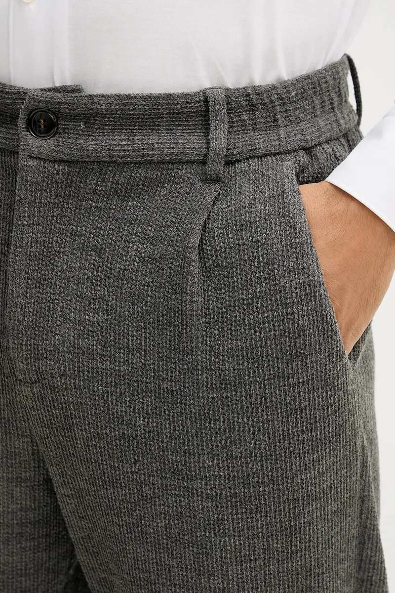 pantaloni con lana BALDO colore grigio 509010 miniatura 4