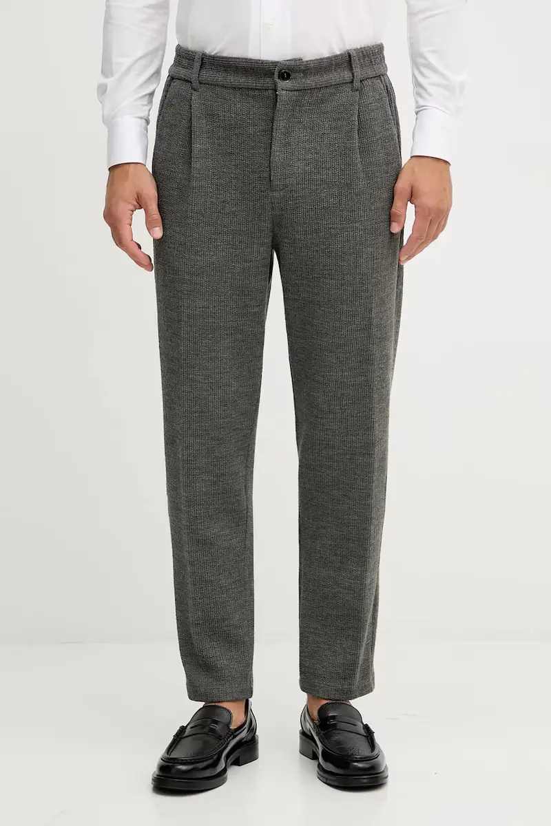 pantaloni con lana BALDO colore grigio 509010