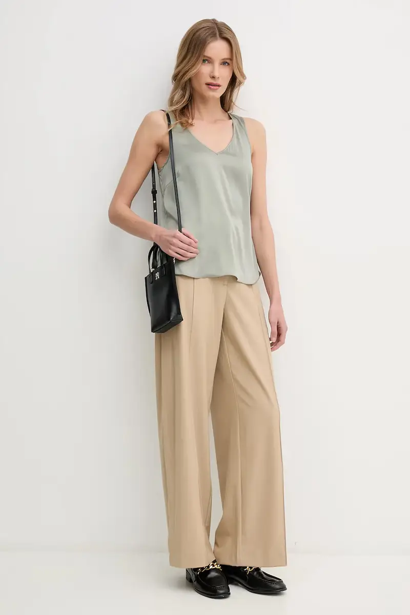 pantaloni donna colore beige 169780 miniatura 2