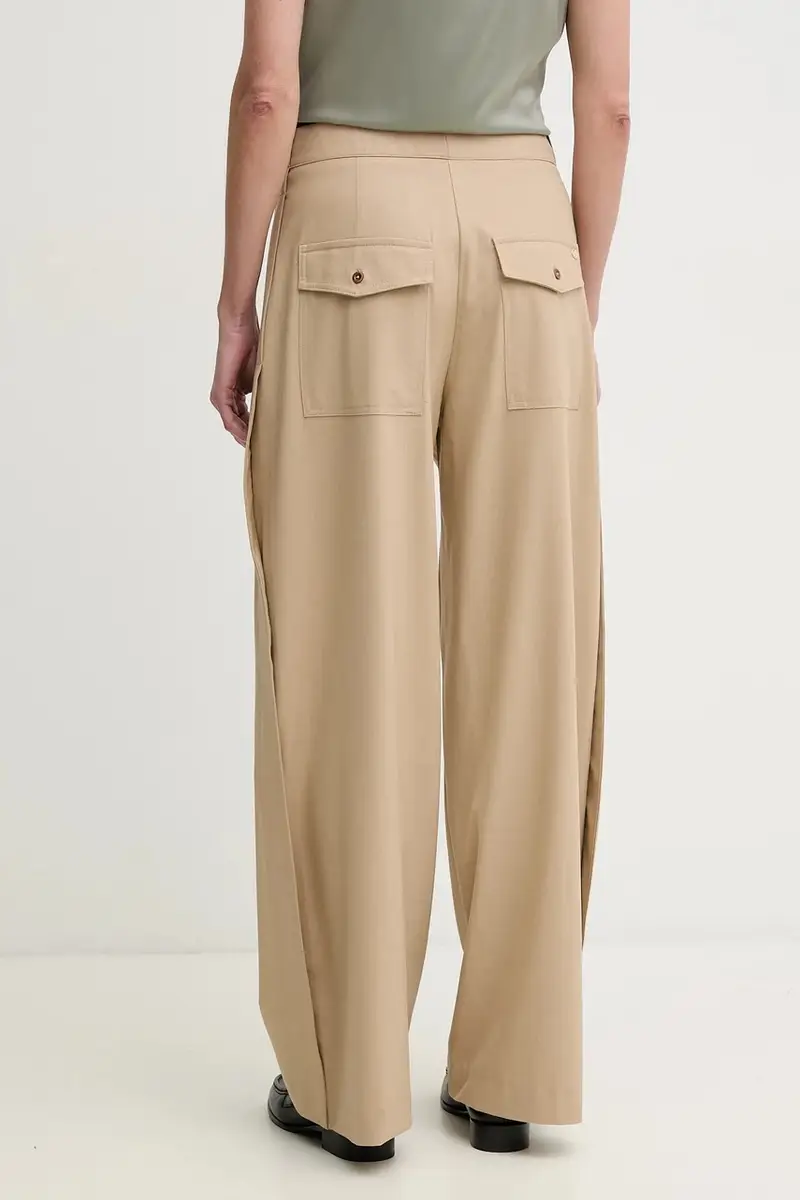 pantaloni donna colore beige 169780 miniatura 3