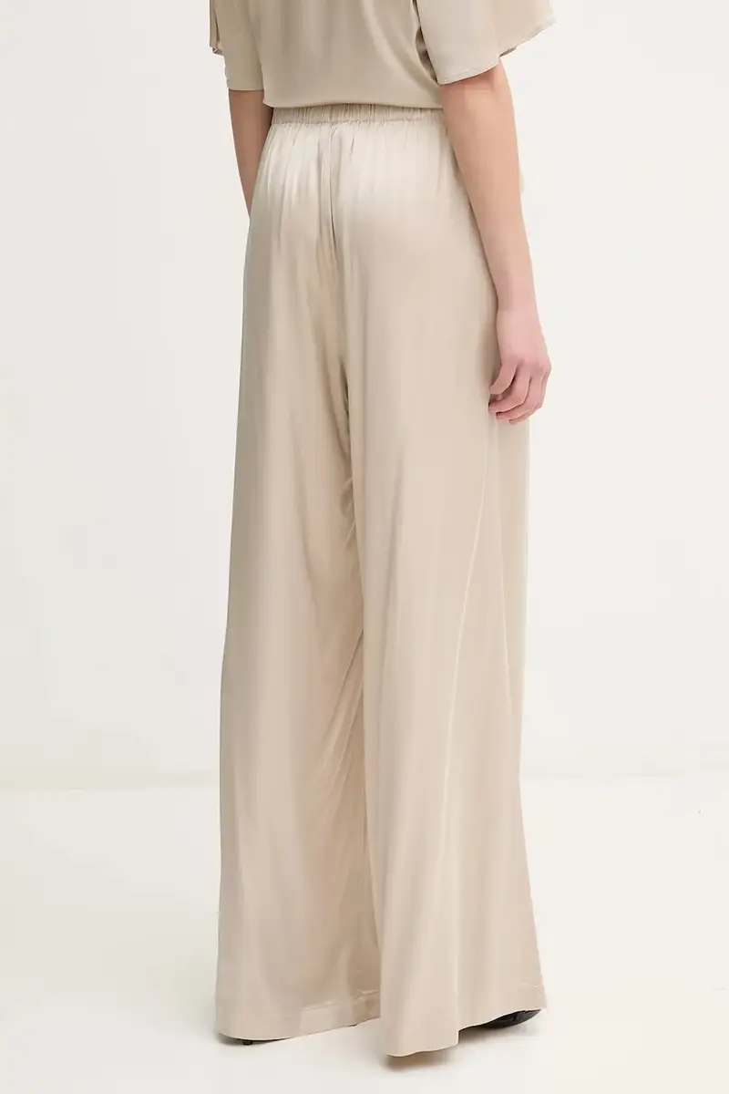 pantaloni donna colore marrone 169340 Beige miniatura 3