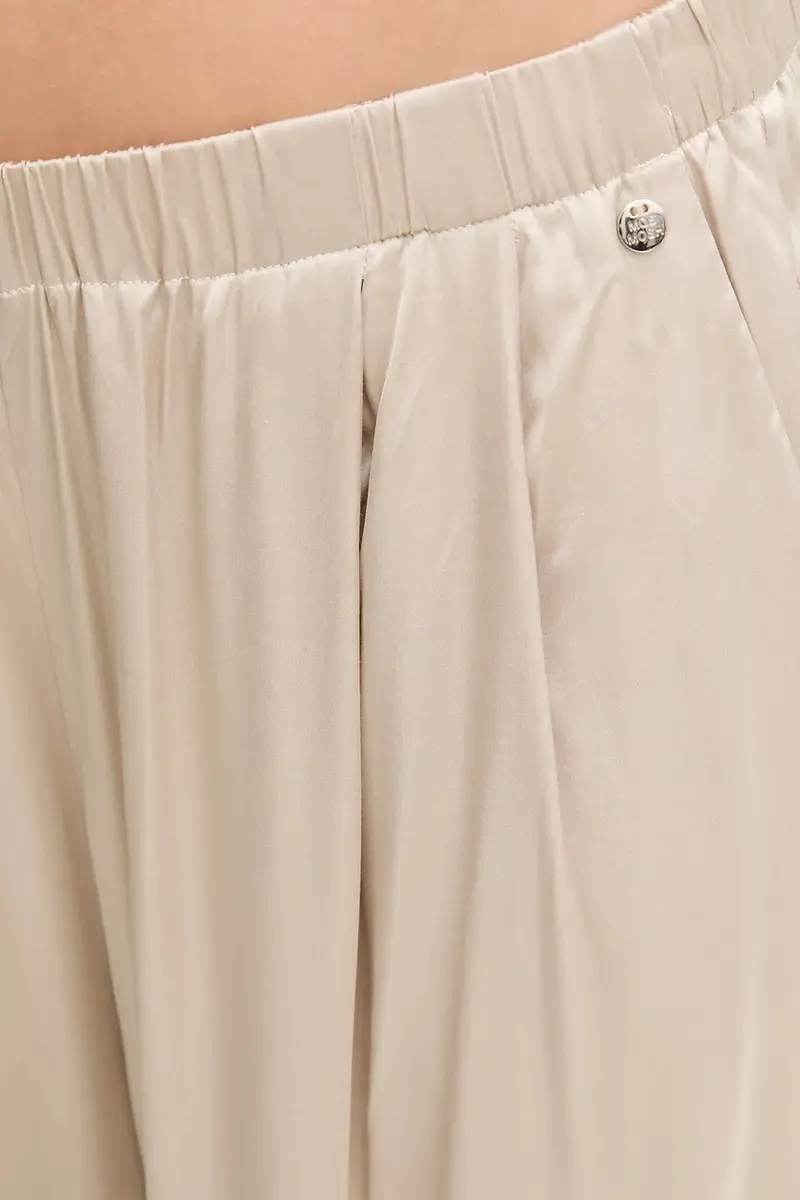 pantaloni donna colore marrone 169340 Beige miniatura 4