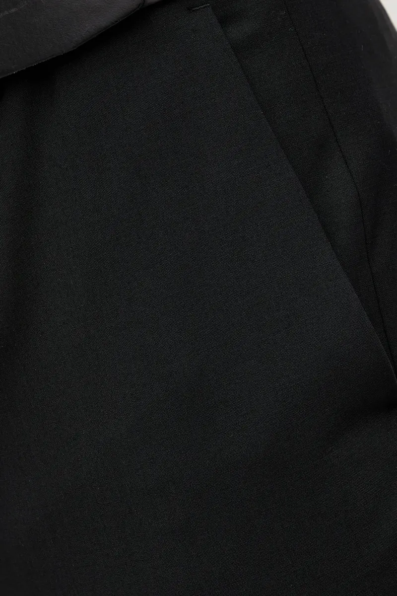 pantaloni in misto lana HUGH colore nero 508680 miniatura 4