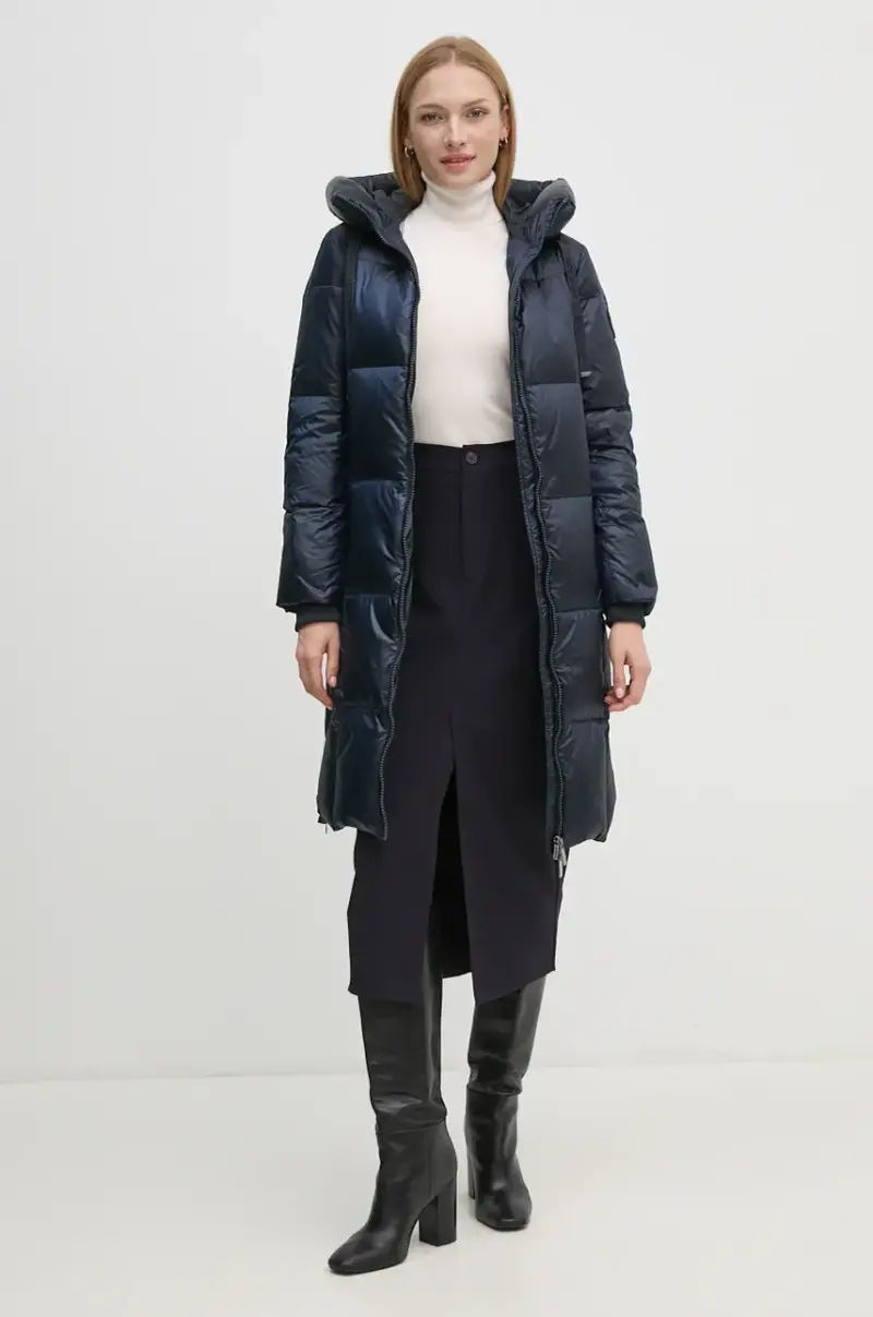 piumino donna colore blu navy miniatura 2