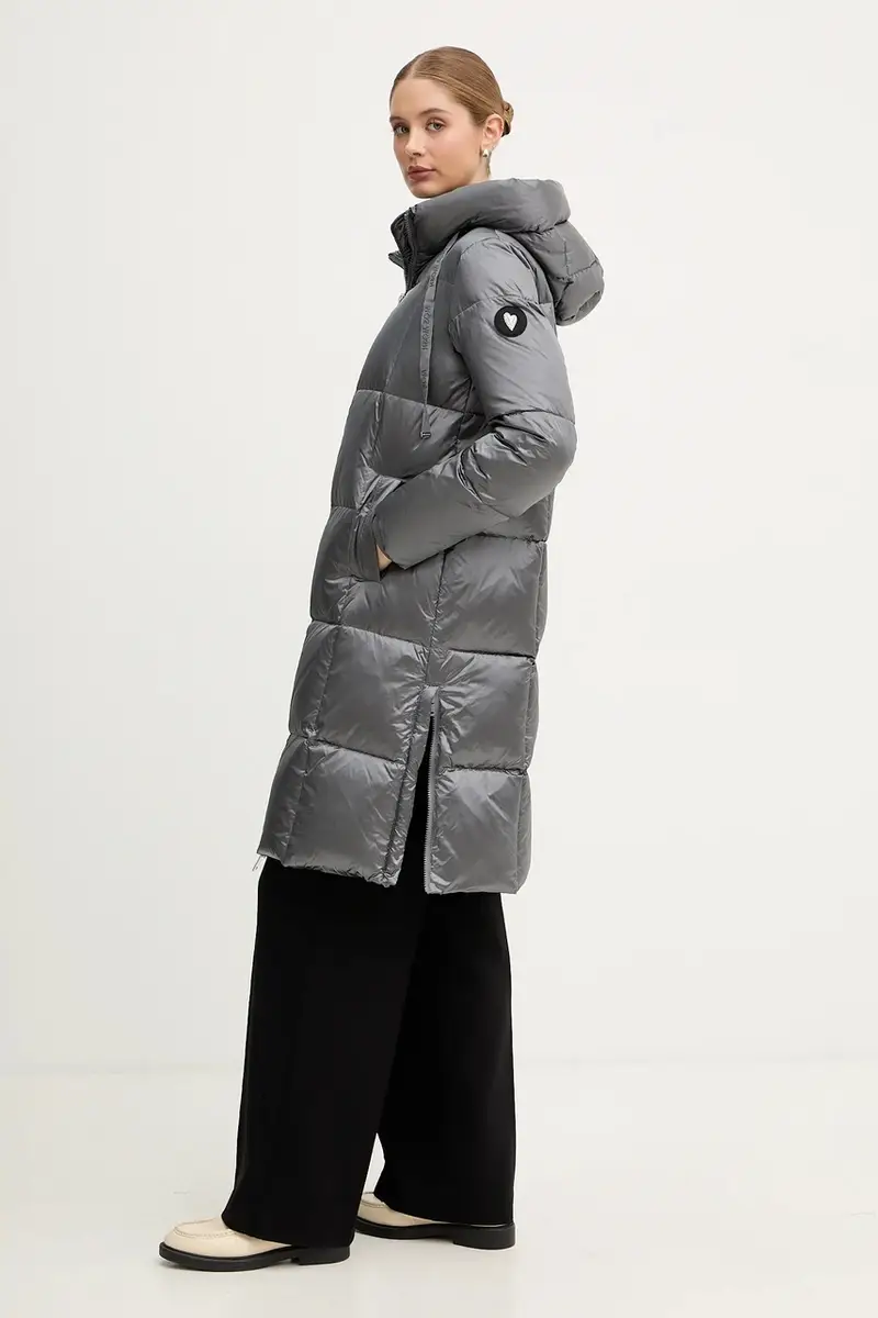 piumino donna colore grigio miniatura 4