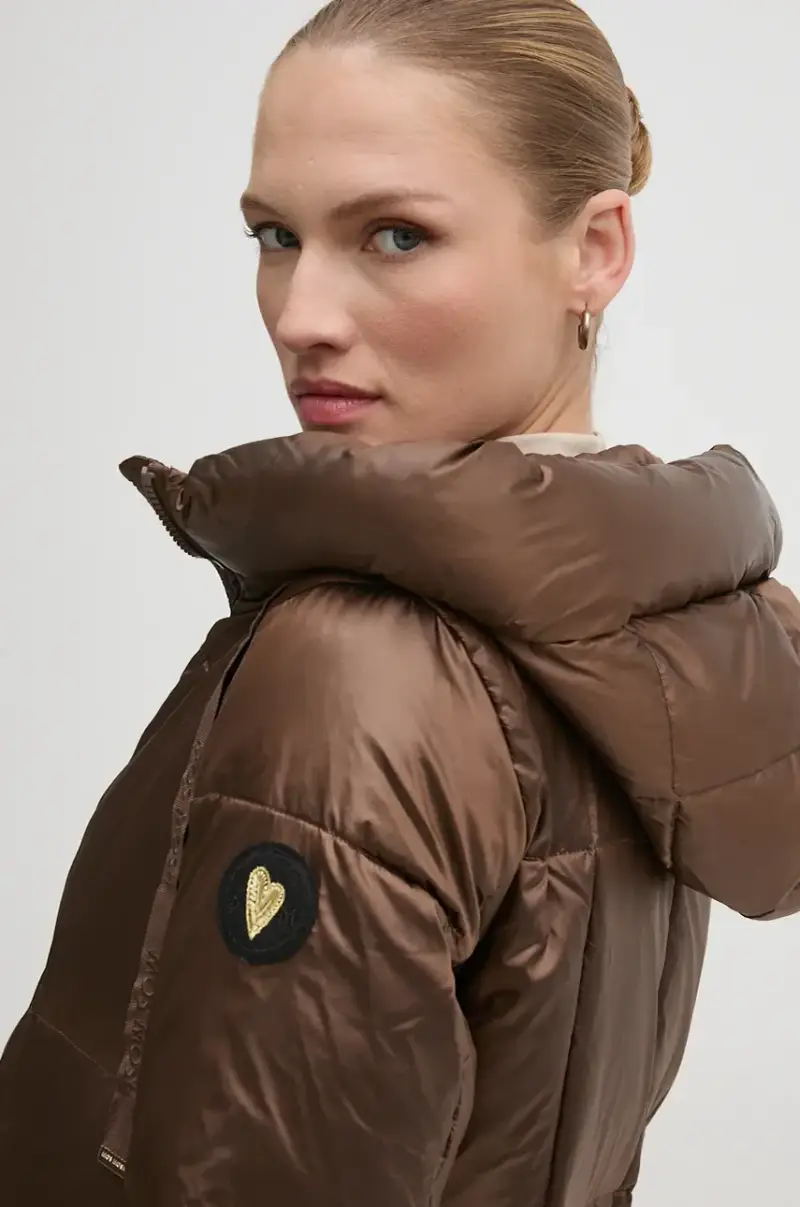 piumino donna colore marrone miniatura 2