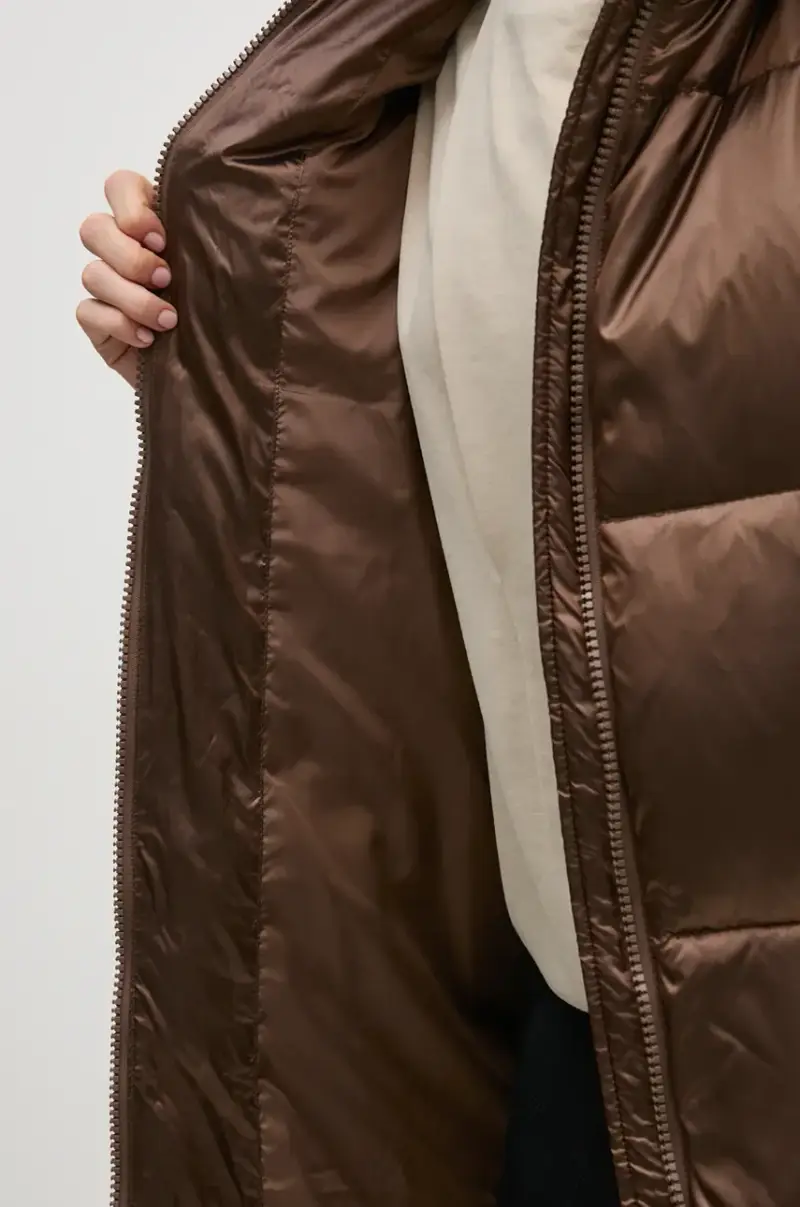 piumino donna colore marrone miniatura 5