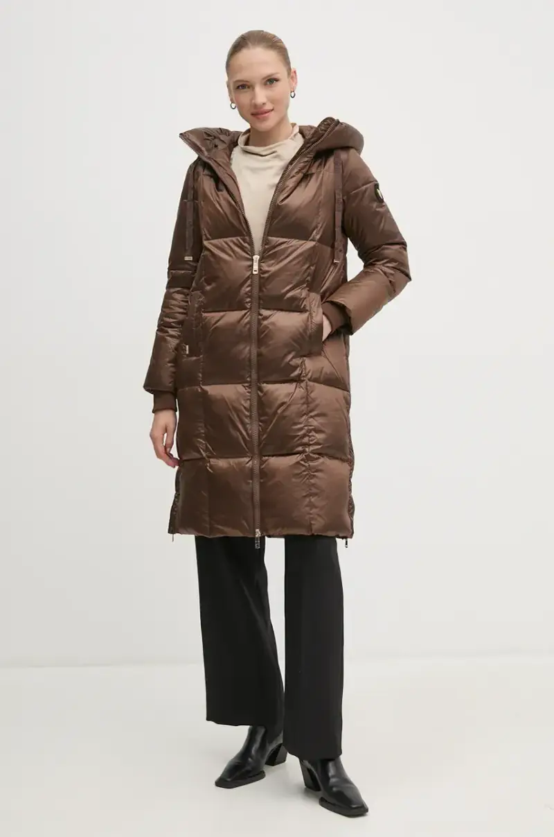 piumino donna colore marrone