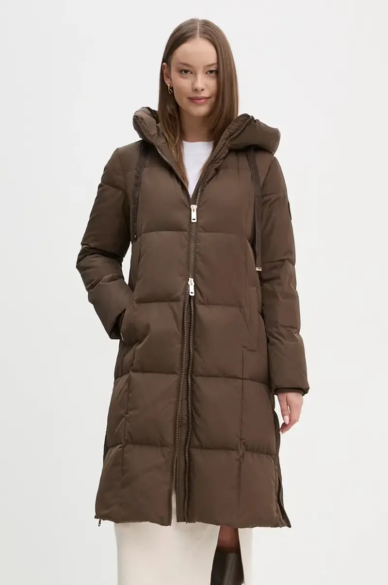 piumino donna colore nero Marrone miniatura 2