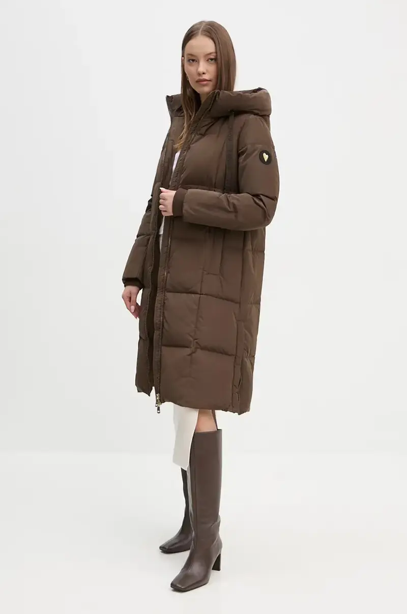 piumino donna colore nero Marrone miniatura 4