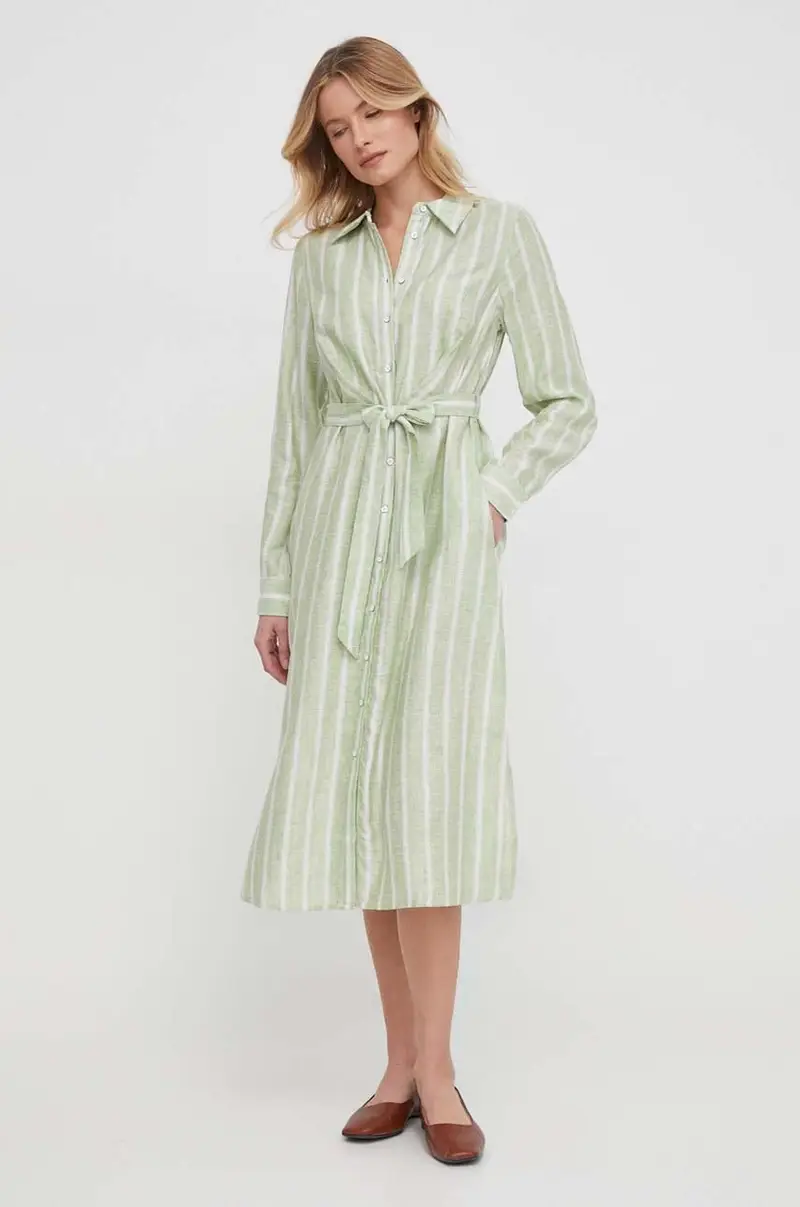 vestito di lino colore verde