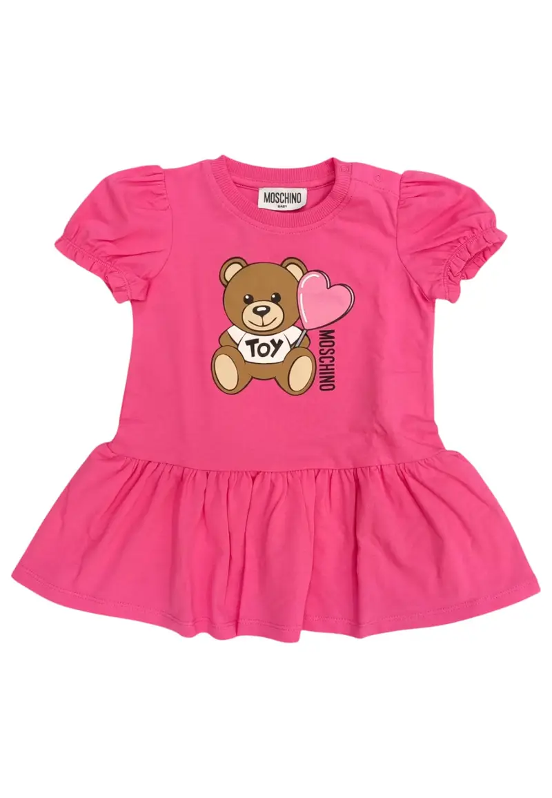 Moschino - Abito 50533 Fuxia C/orso E Cuore MDV0CK LBA00