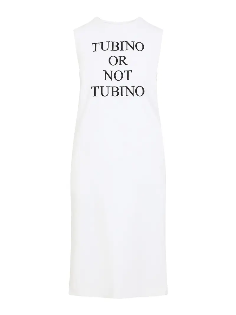 Abito midi viscoso Bianco