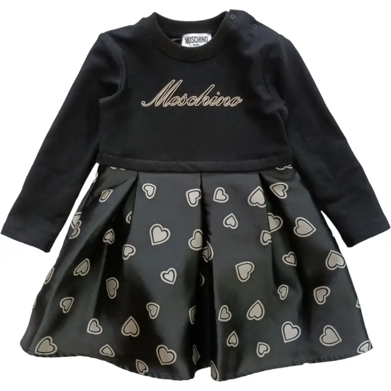 Moschino - Abito Nero 82628 Cuori MDV0AU N0Z82