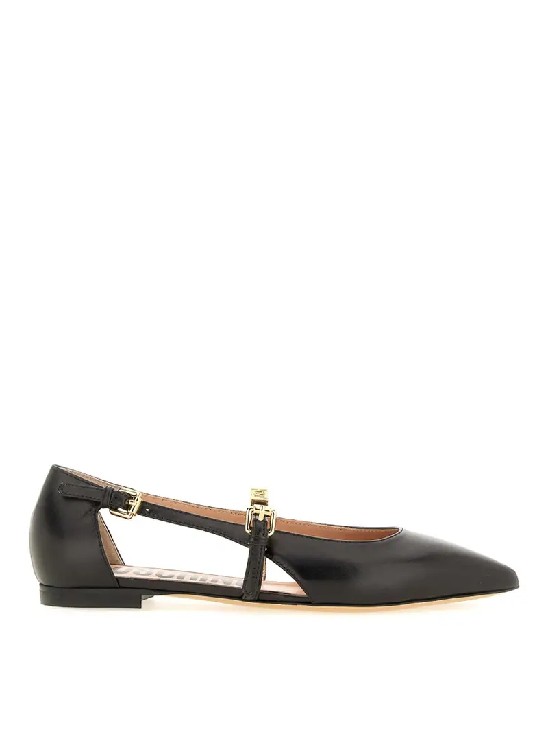 Ballerina in pelle Nero