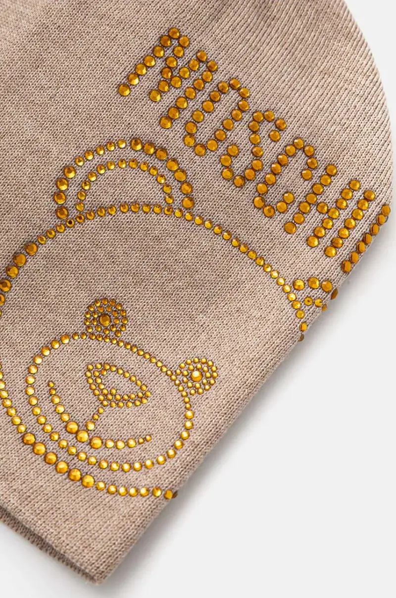 berretto in lana colore beige M3159 65331 miniatura 3