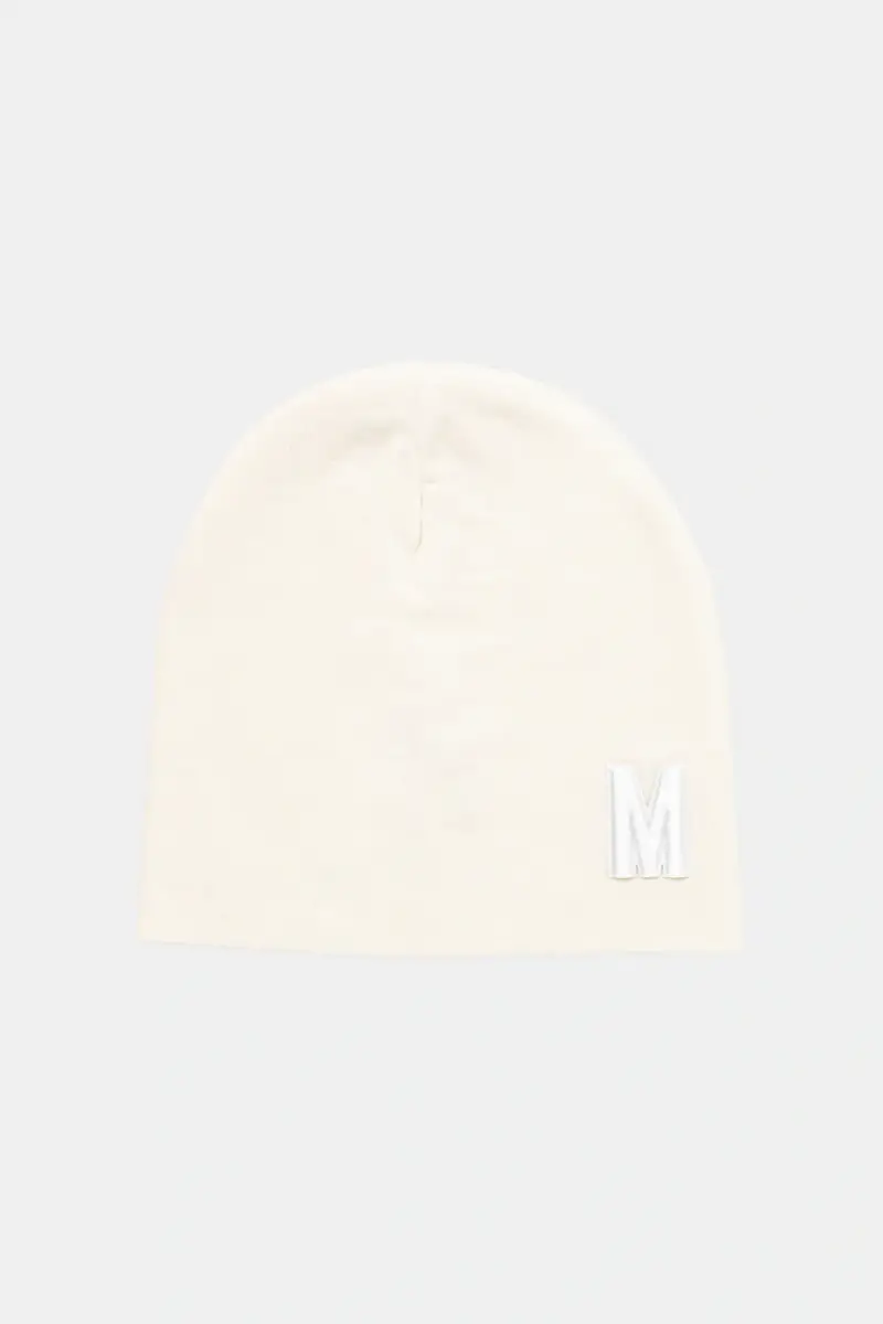 berretto in lana colore beige M5877 60803