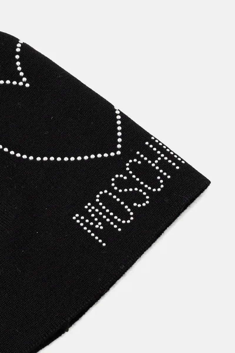 berretto in lana colore nero M3332 65451 miniatura 2