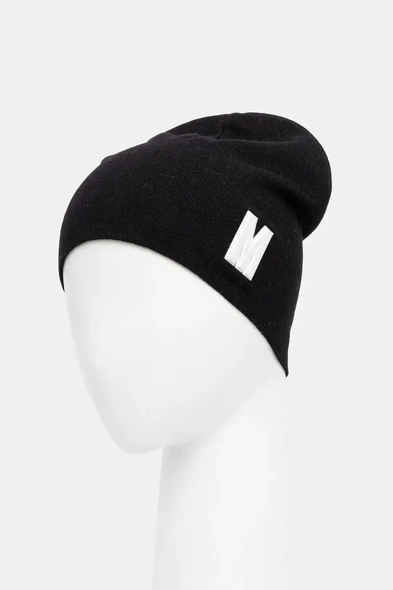 berretto in lana colore nero M5877 60803 miniatura 3